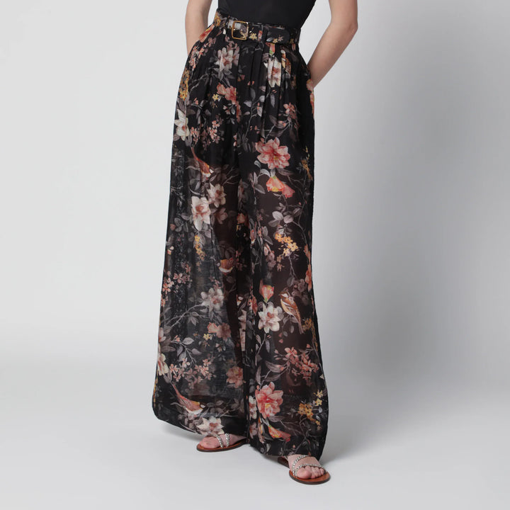 ZIMMERMANN - Black Carousel trousers Brand Apparel &amp; Accessories > Clothing > Pants 2