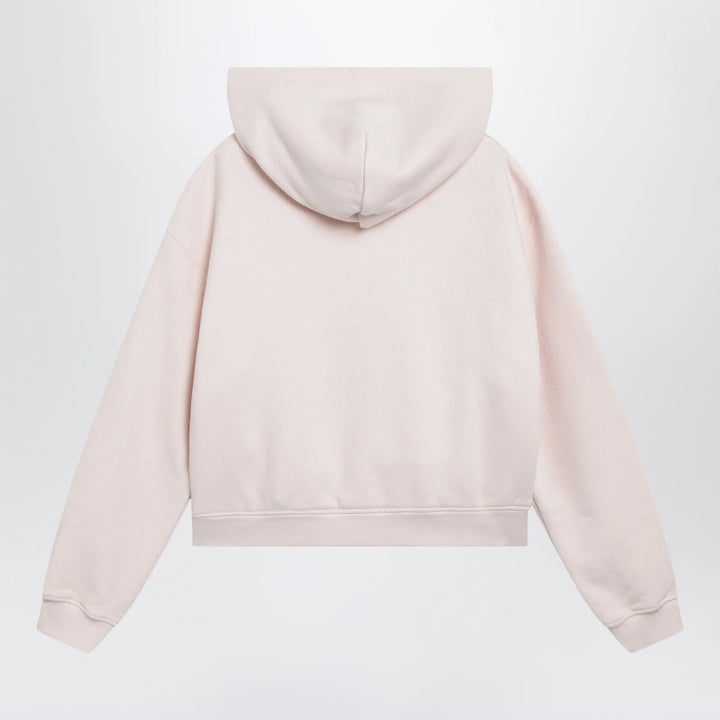 Dolce&amp;Gabbana - Embroidered hoodie in pink cotton blend Brand Apparel &amp; Accessories > Clothing > Shirts &amp; Tops 42  IT