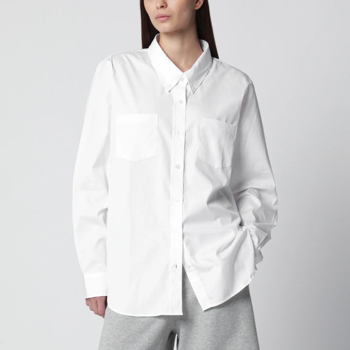Dries Van Noten - White button-down cotton shirt Brand Apparel &amp; Accessories > Clothing > Shirts &amp; Tops 38  FR