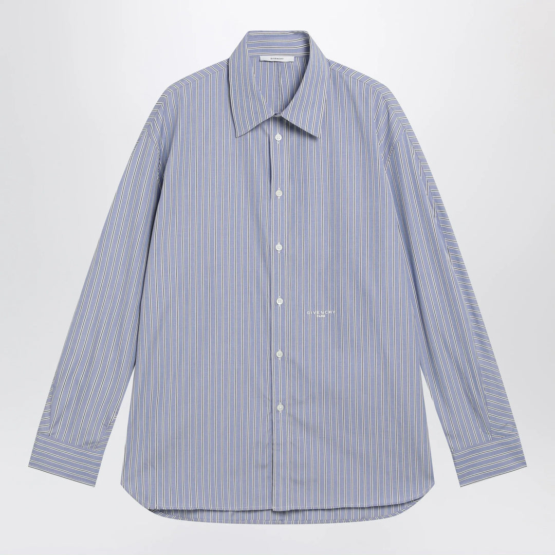 Givenchy - White/blue striped poplin shirt Brand Apparel &amp; Accessories > Clothing > Shirts &amp; Tops 39