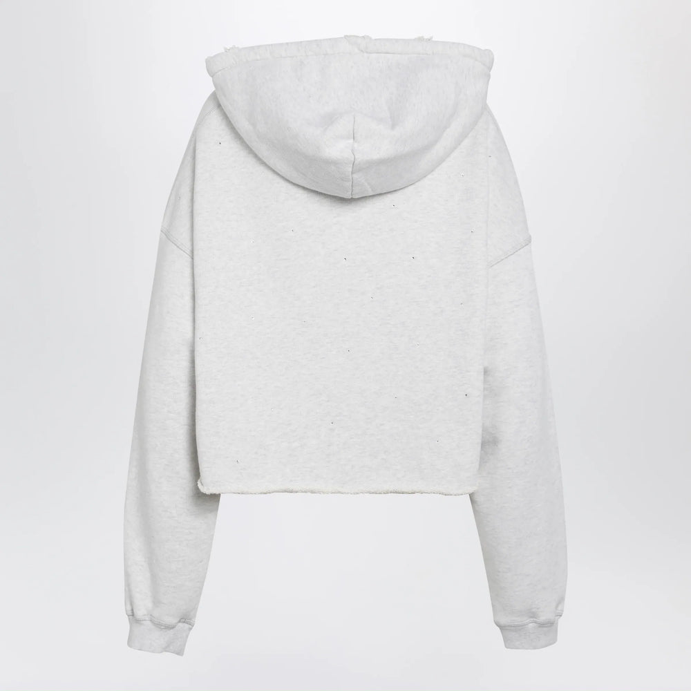 Golden Goose - Star sweatshirt with crystal embroidery in grey cotton Brand Apparel & Accessories > Clothing > Shirts & Tops