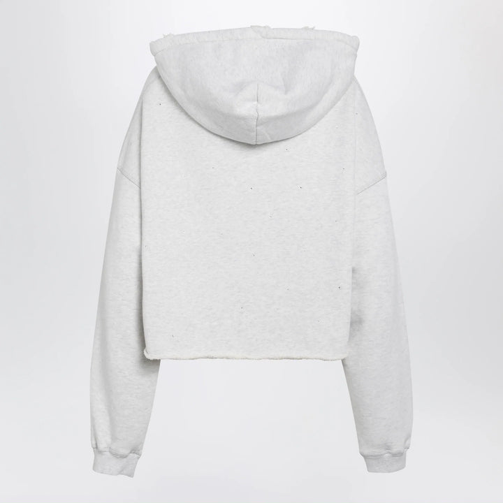 Golden Goose - Star sweatshirt with crystal embroidery in grey cotton Brand Apparel &amp; Accessories > Clothing > Shirts &amp; Tops
