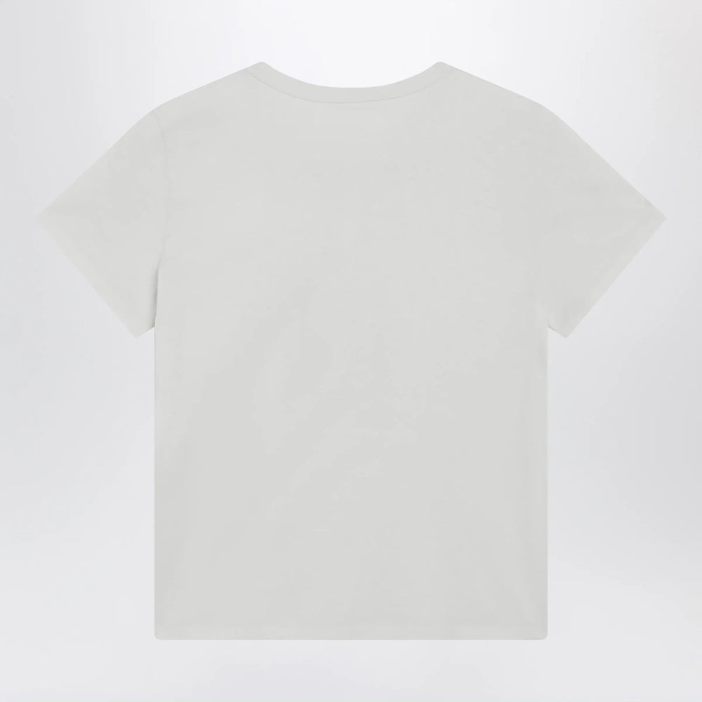 Maison Margiela - Cotton jersey short-sleeve crew-neck T-shirt in white Brand Apparel & Accessories > Clothing > Shirts & Tops
