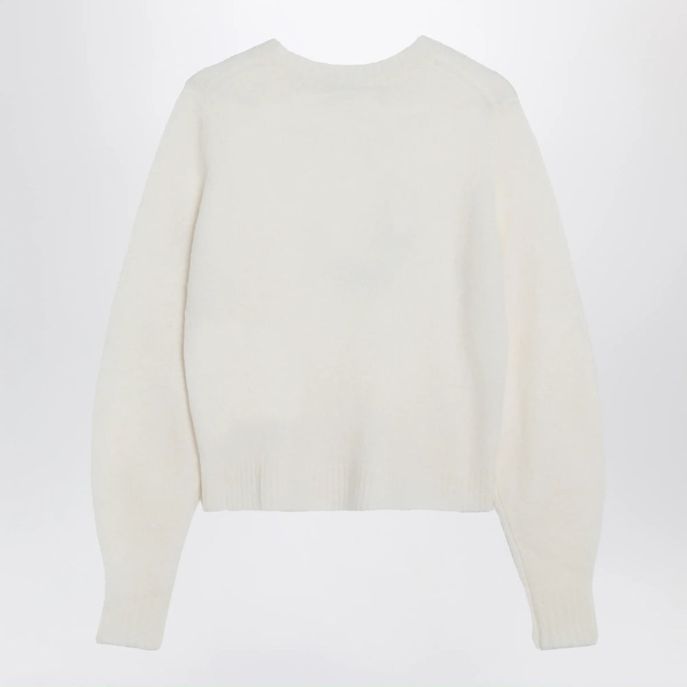 Max Mara - Ivory sweater in stretch cashmere knit Brand Apparel & Accessories > Clothing > Shirts & Tops M