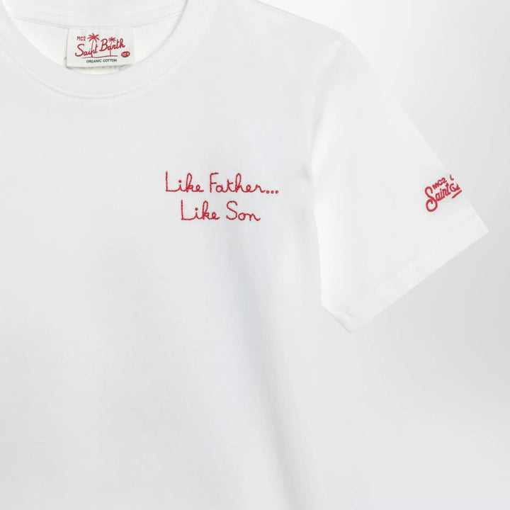 MC2 Saint Barth - White T-shirt with The Simpsons Homer and Bart print Brand Apparel &amp; Accessories > Clothing > Shirts &amp; Tops