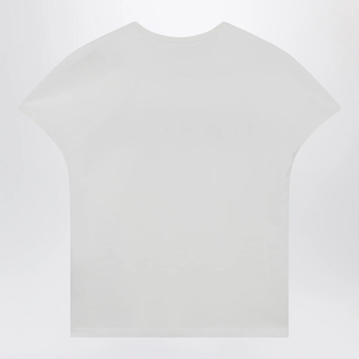 MM6 Maison Margiela - Vintage jersey cotton T-shirt in white Brand Apparel &amp; Accessories > Clothing > Shirts &amp; Tops