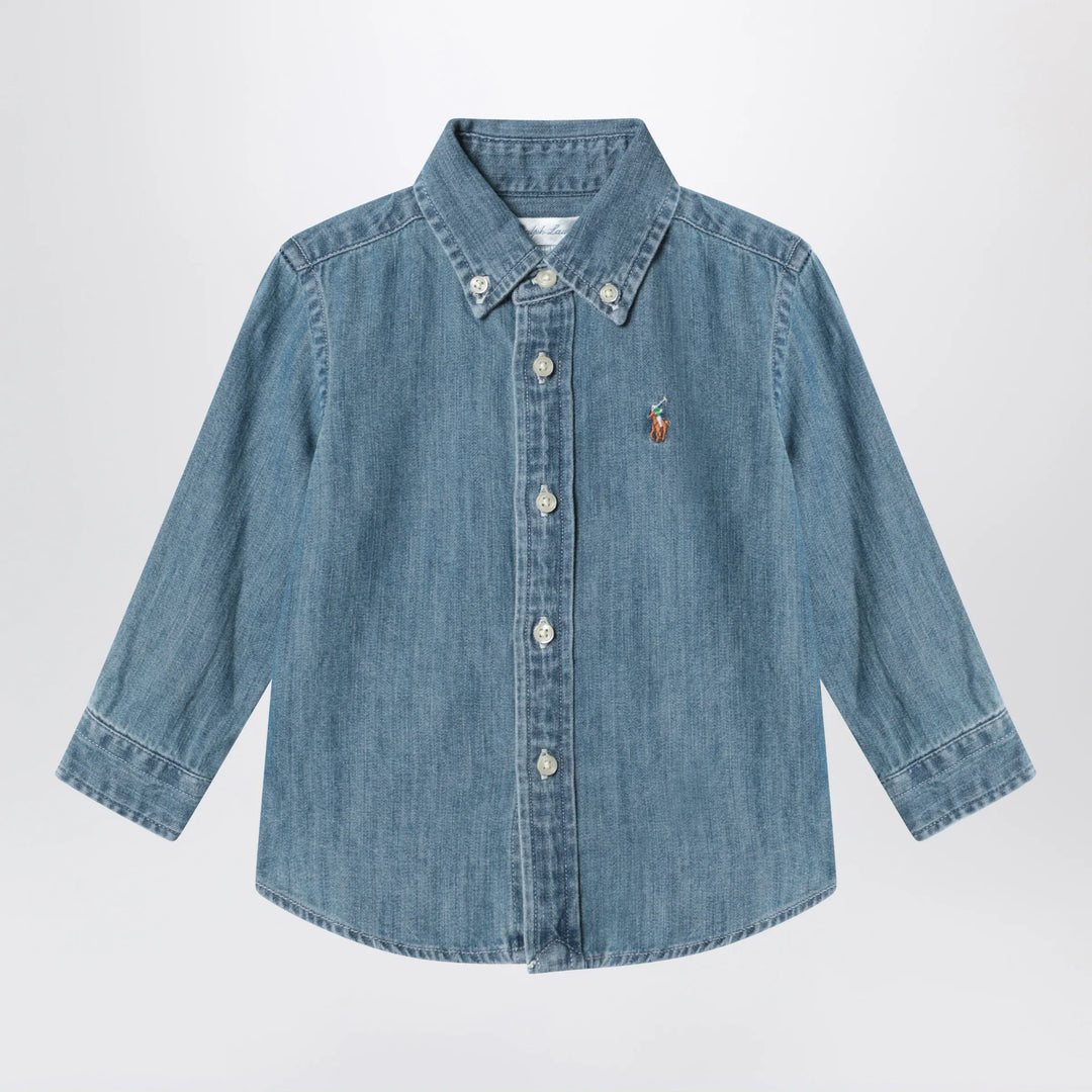 Polo Ralph Lauren - Blue denim shirt Brand Apparel &amp; Accessories > Clothing > Shirts &amp; Tops