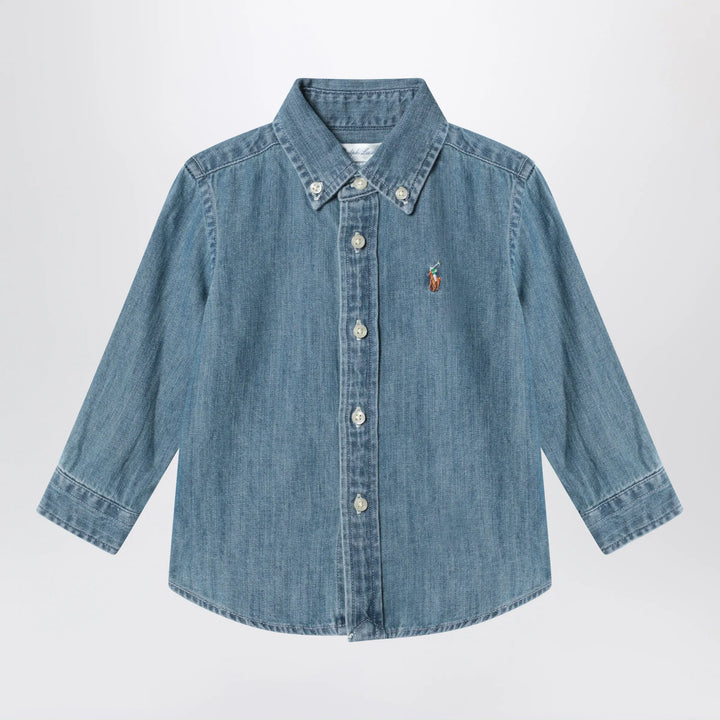 Polo Ralph Lauren - Blue denim shirt Brand Apparel &amp; Accessories > Clothing > Shirts &amp; Tops