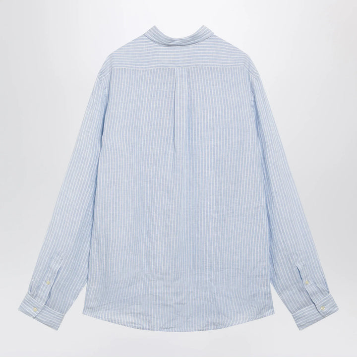 Polo Ralph Lauren - Light blue/white striped linen shirt Brand Apparel &amp; Accessories > Clothing > Shirts &amp; Tops