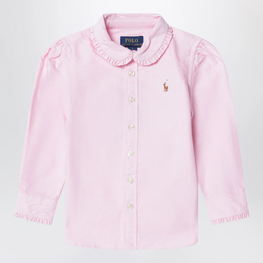 Polo Ralph Lauren - Pink shirt with ruffles Brand Apparel &amp; Accessories > Clothing > Shirts &amp; Tops 6X
