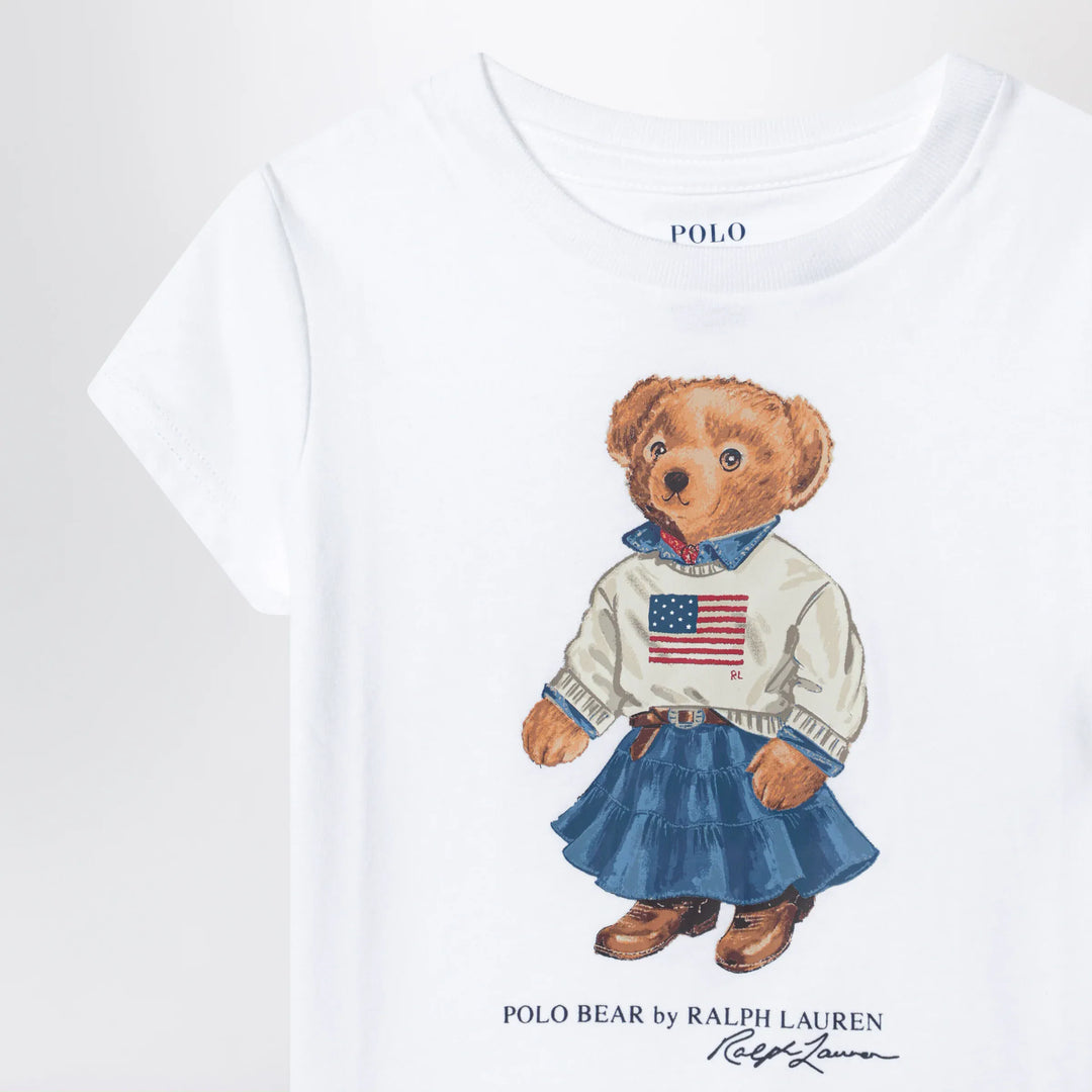 Polo Ralph Lauren - White cotton Polo Bear T-shirt Brand Apparel &amp; Accessories > Clothing > Shirts &amp; Tops