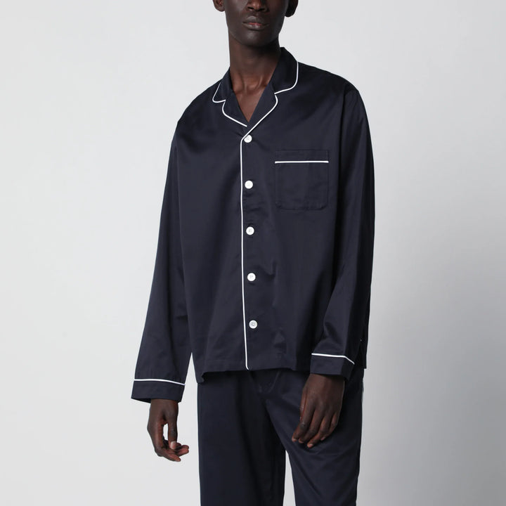 Tekla - Blue pajama shirt Brand Apparel &amp; Accessories > Clothing > Shirts &amp; Tops S
