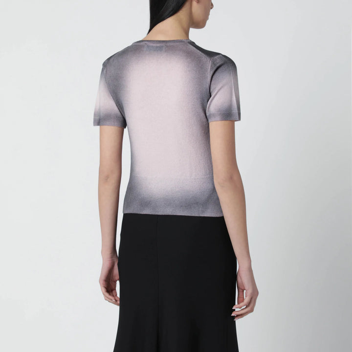 Vivienne Westwood - Pink/black dégradé-effect knit top Brand Apparel &amp; Accessories > Clothing > Shirts &amp; Tops