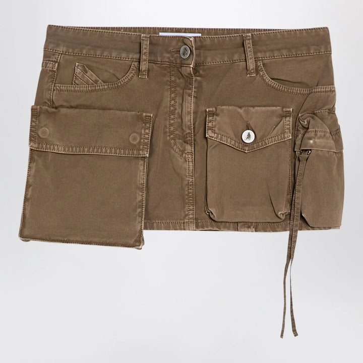 The Attico - Fay khaki cargo miniskirt Brand Apparel &amp; Accessories > Clothing > Skirts 27