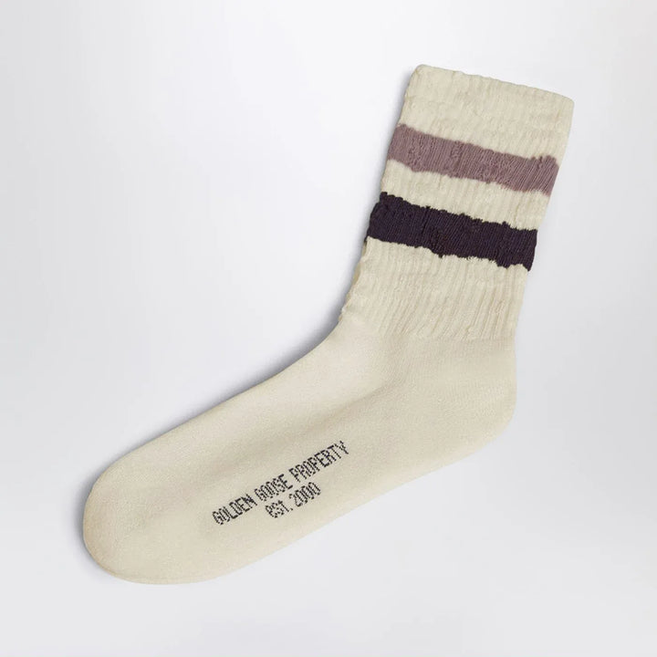Golden Goose - Ivory socks in cotton blend Brand Apparel &amp; Accessories > Clothing > Underwear &amp; Socks > Socks