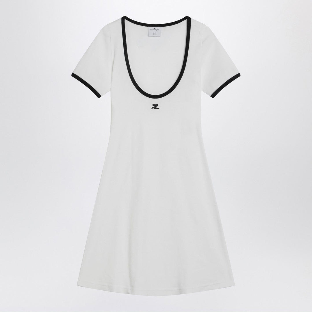 Apparel &amp; Accessories XS Courrèges - Black/white mini dress in cotton Brand