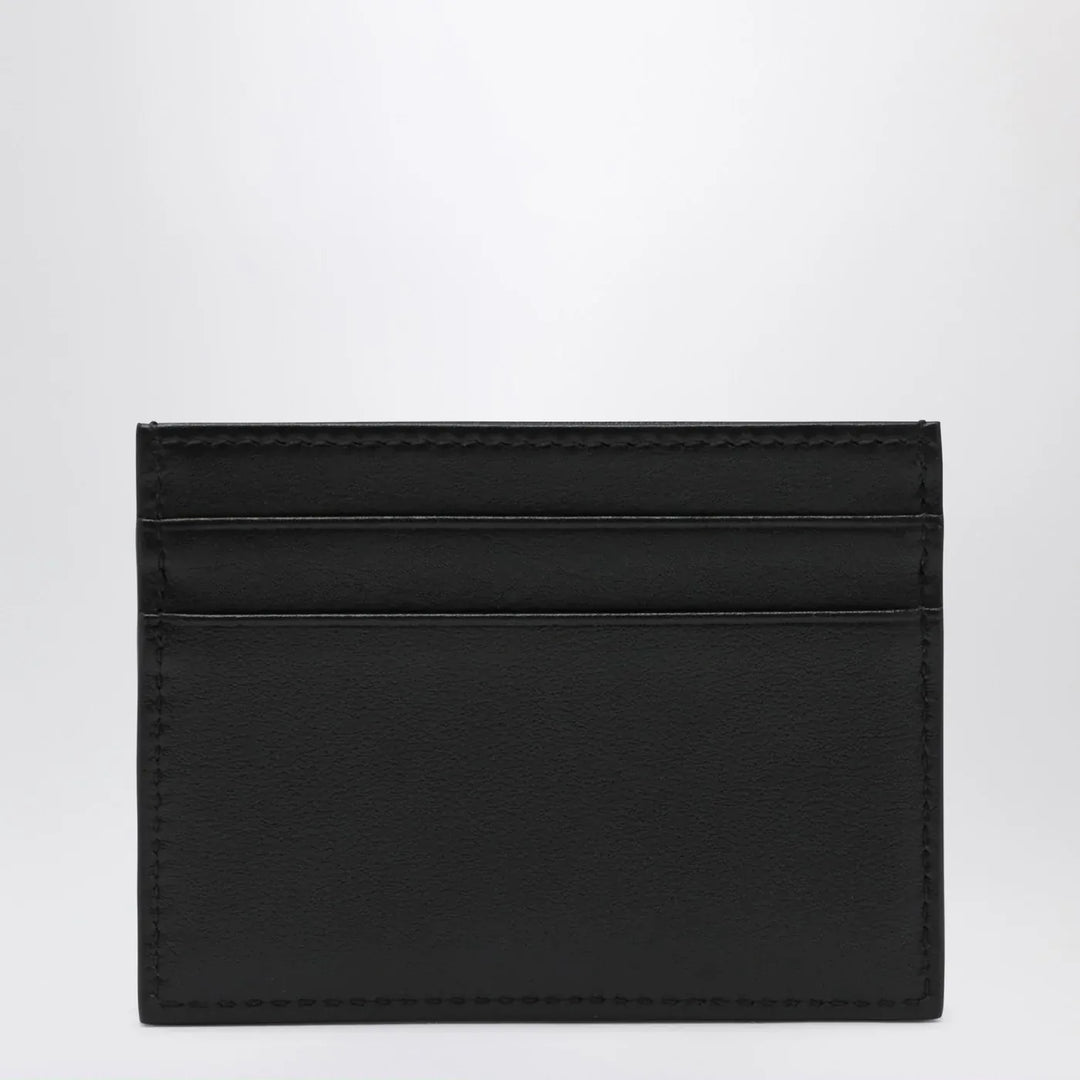 Dolce&amp;Gabbana - Black leather card holder with logo tag Brand Apparel &amp; Accessories TU