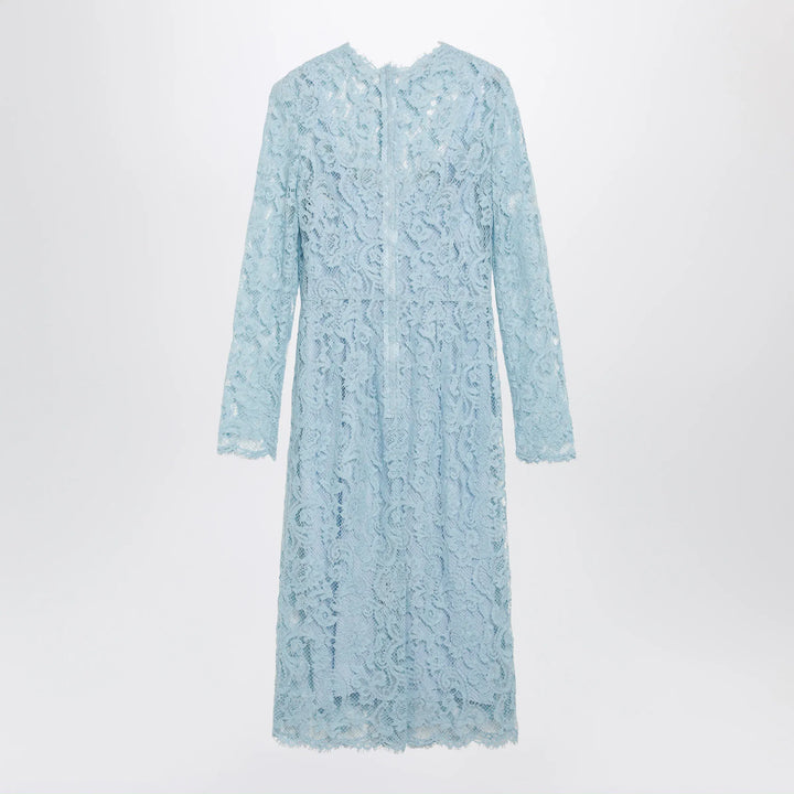 Dolce&amp;Gabbana - Light blue cotton-blend corded lace sheath dress Brand Apparel &amp; Accessories 40  IT