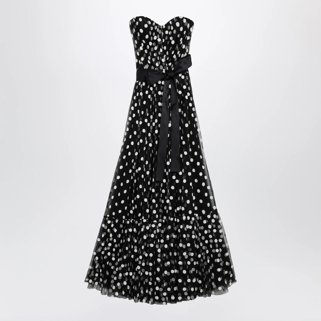 Dolce&Gabbana - Long strapless polka dot tulle dress Brand Apparel & Accessories 44  IT