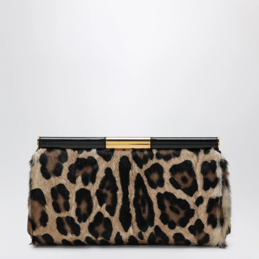 Dolce&Gabbana - Marlene shoulder bag in leopard-print kidskin Brand Apparel & Accessories TU