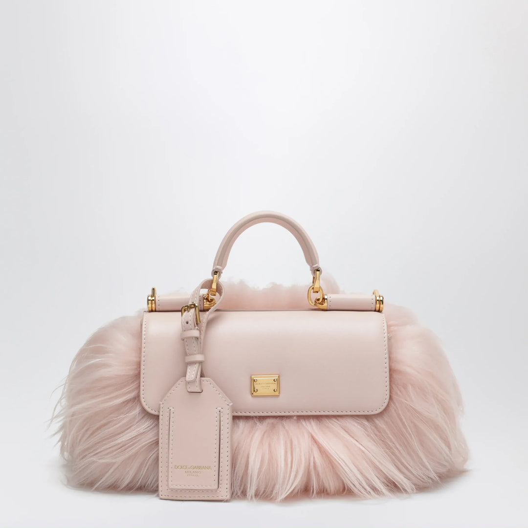 Dolce&amp;Gabbana - My Sicily mini handbag in kidassia and calfskin, powder Brand Apparel &amp; Accessories TU