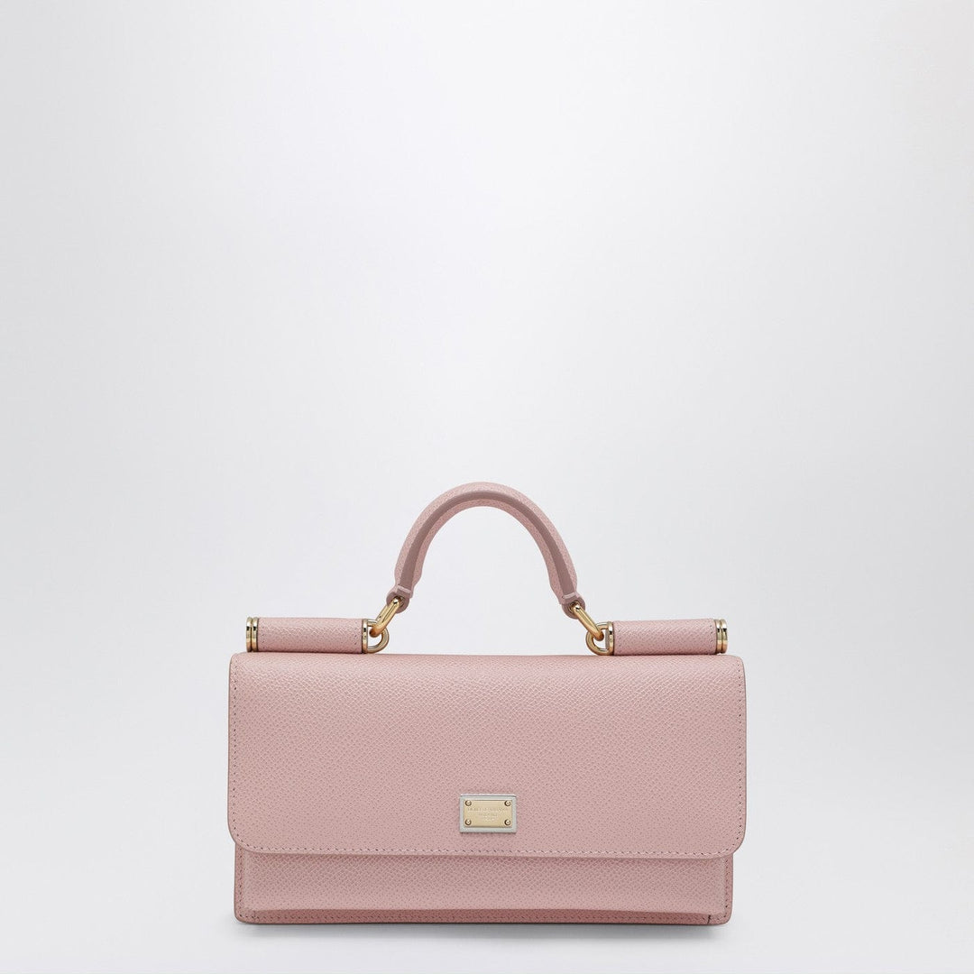 Apparel & Accessories TU Dolce&Gabbana - Pink mini bag in Dauphine leather with logo tag Brand