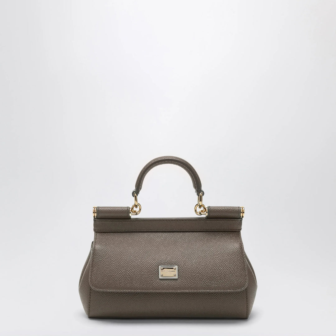 Dolce&amp;Gabbana - Small Sicily handbag in mud brown Brand Apparel &amp; Accessories