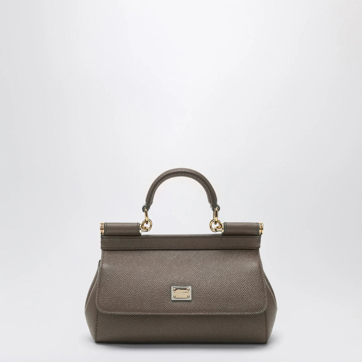 Dolce&amp;Gabbana - Small Sicily handbag in mud brown Brand Apparel &amp; Accessories