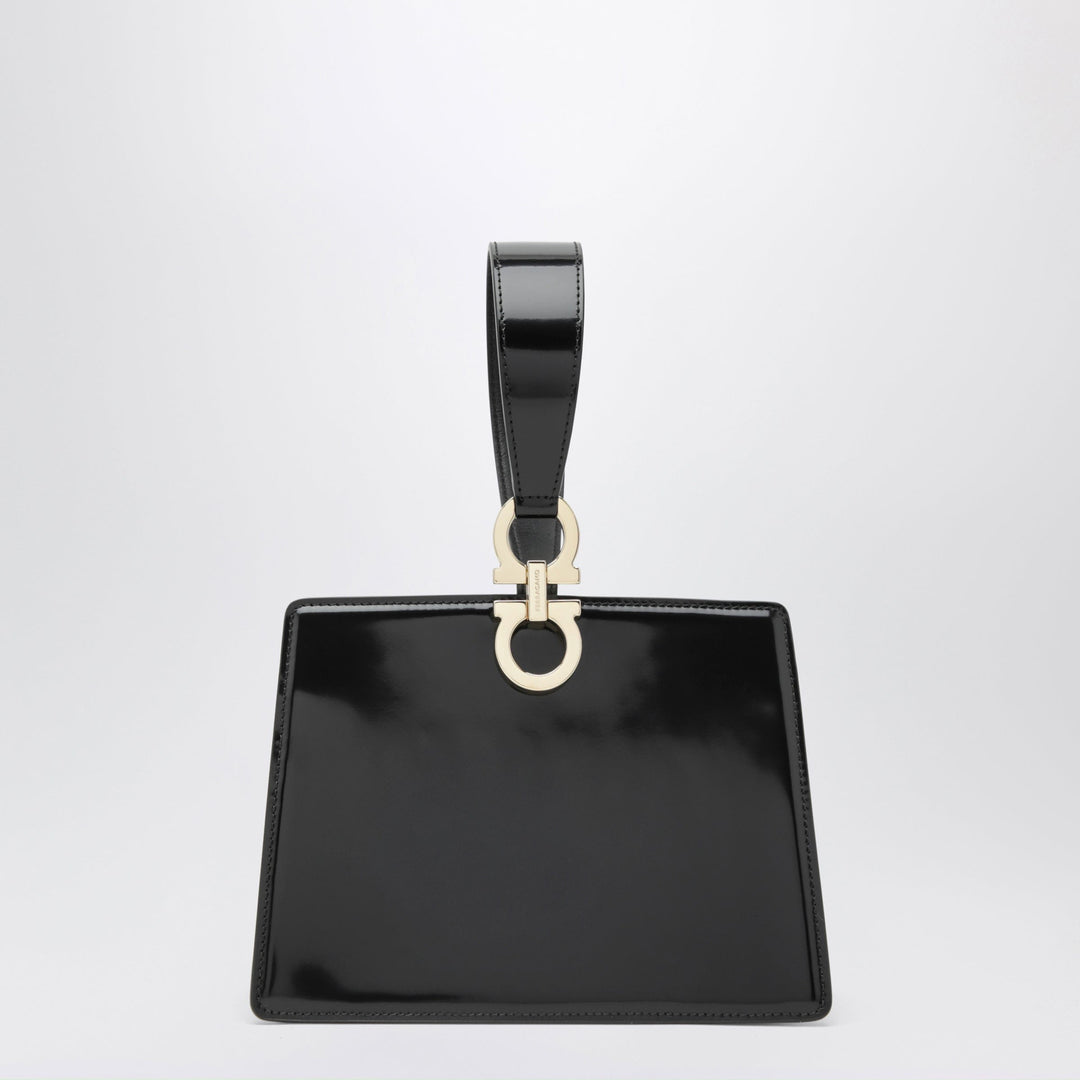 Apparel & Accessories TU Ferragamo - Black double Gancini mini clutch Brand