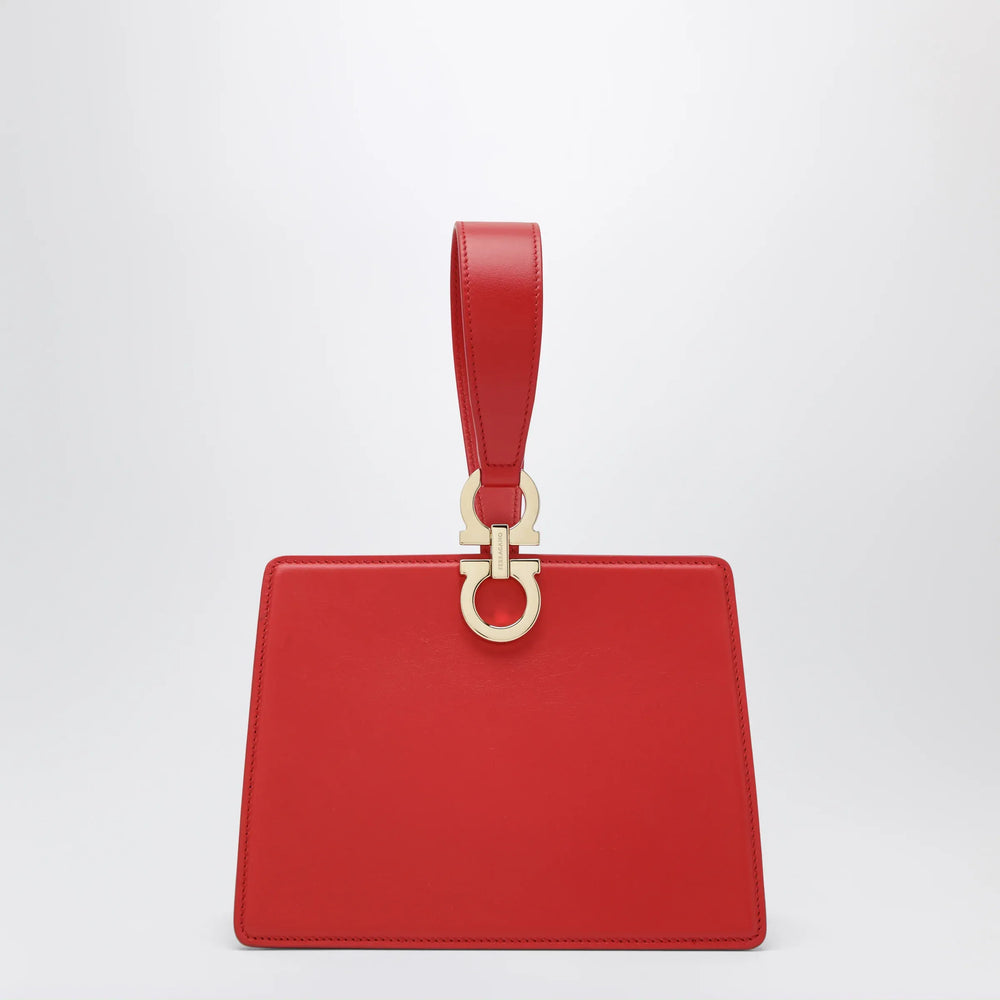 Ferragamo - Red double Gancini mini clutch Brand Apparel & Accessories TU