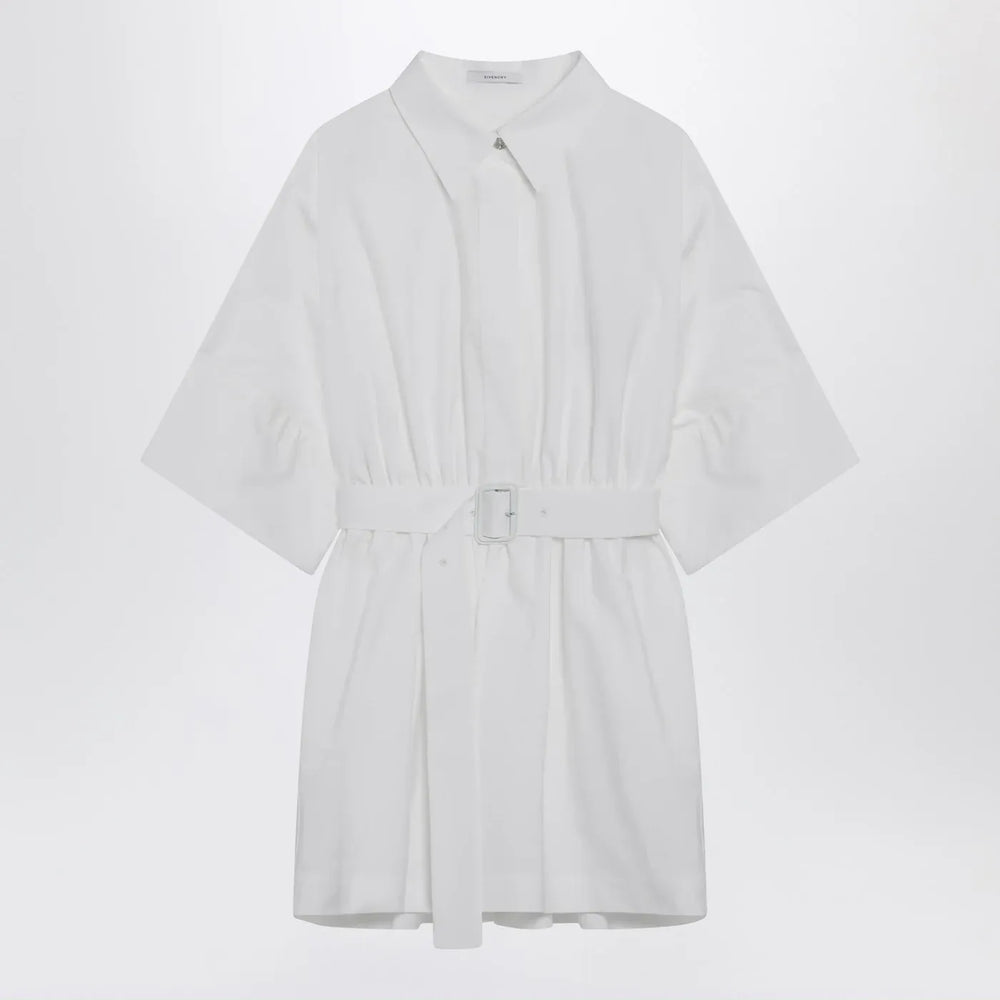 Givenchy - Mini chemisier dress in white poplin Brand Apparel & Accessories 36  FR