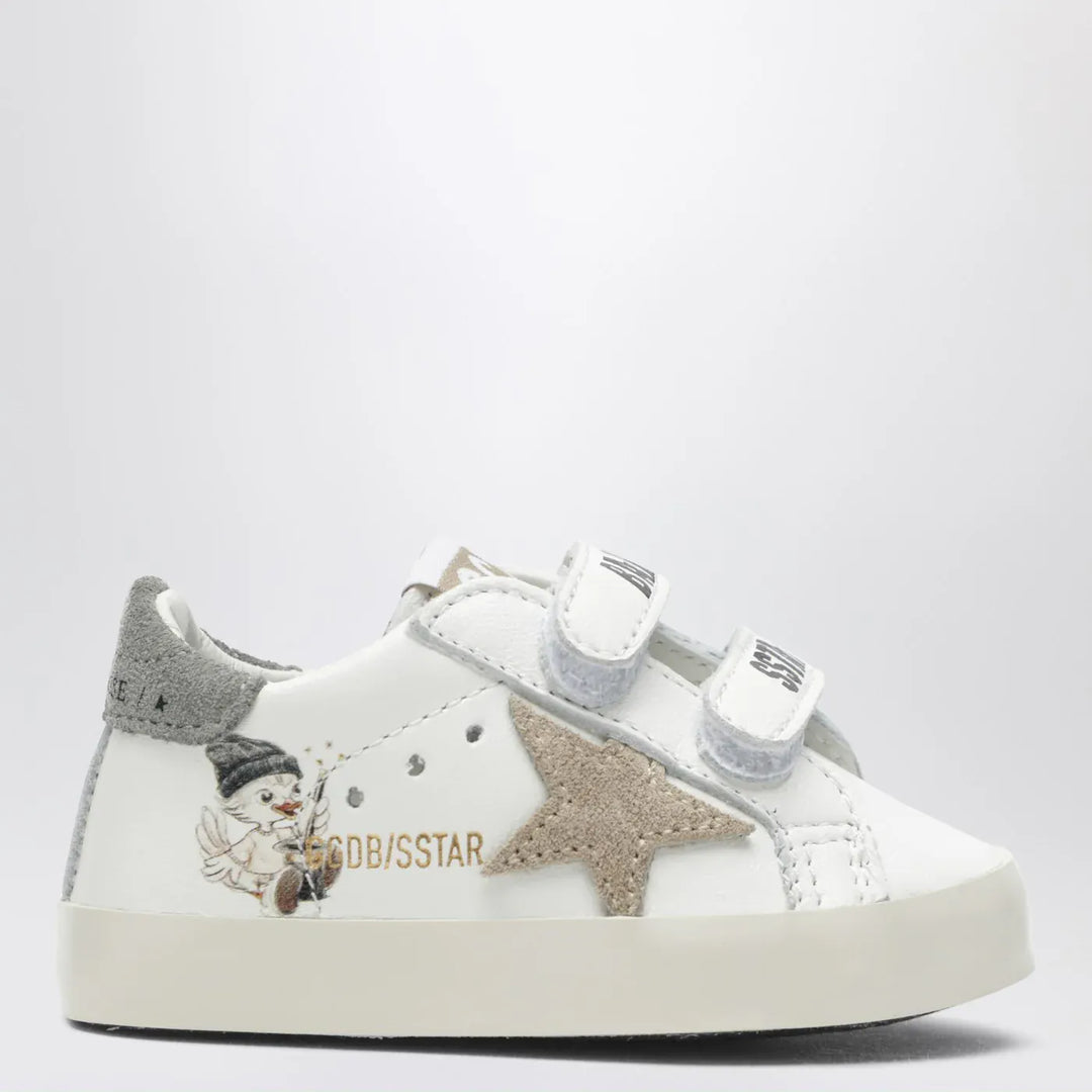Golden Goose - White/beige Old School baby trainers with duck motif Brand Apparel &amp; Accessories 17