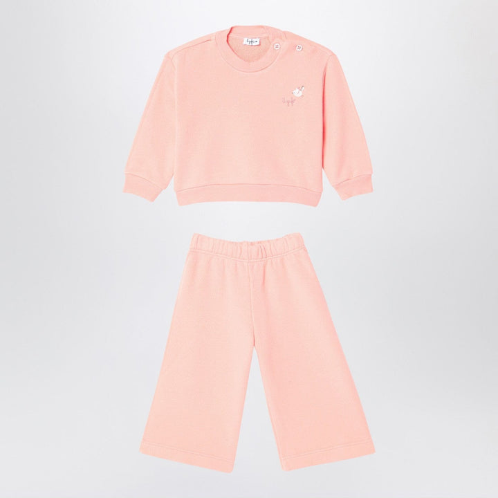Apparel &amp; Accessories Il Gufo - Apricot-coloured set in cotton fleece Brand