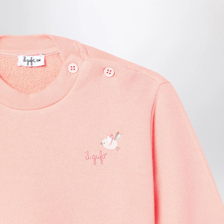 Il Gufo - Apricot-coloured set in cotton fleece Brand Apparel &amp; Accessories
