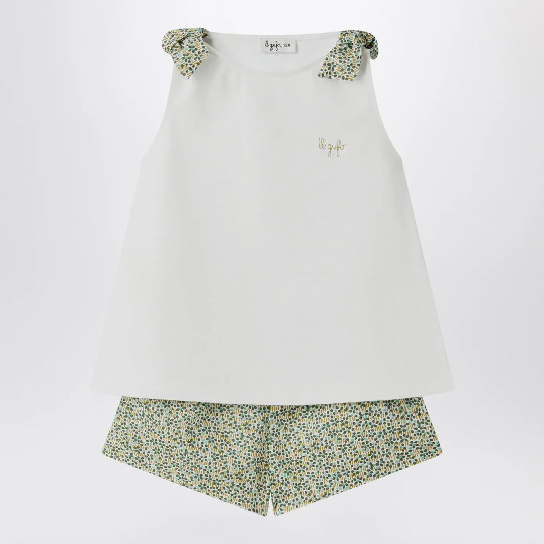 Il Gufo - Two-piece white set in Liberty fabric Brand Apparel &amp; Accessories 5