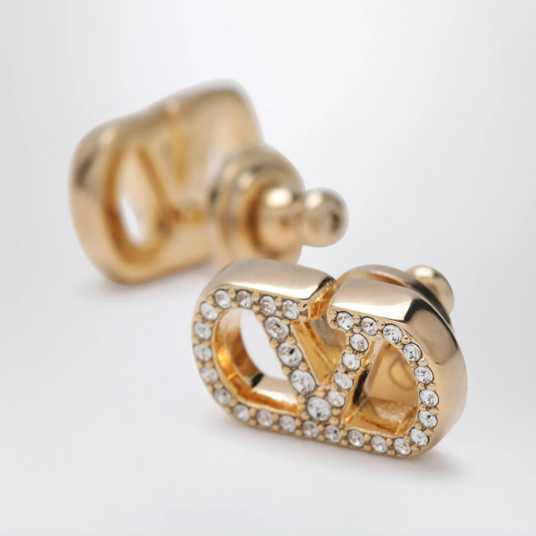 Valentino Garavani - Gold-tone VLogo Signature earrings with Swarovski crystals Brand Apparel &amp; Accessories > Jewelry