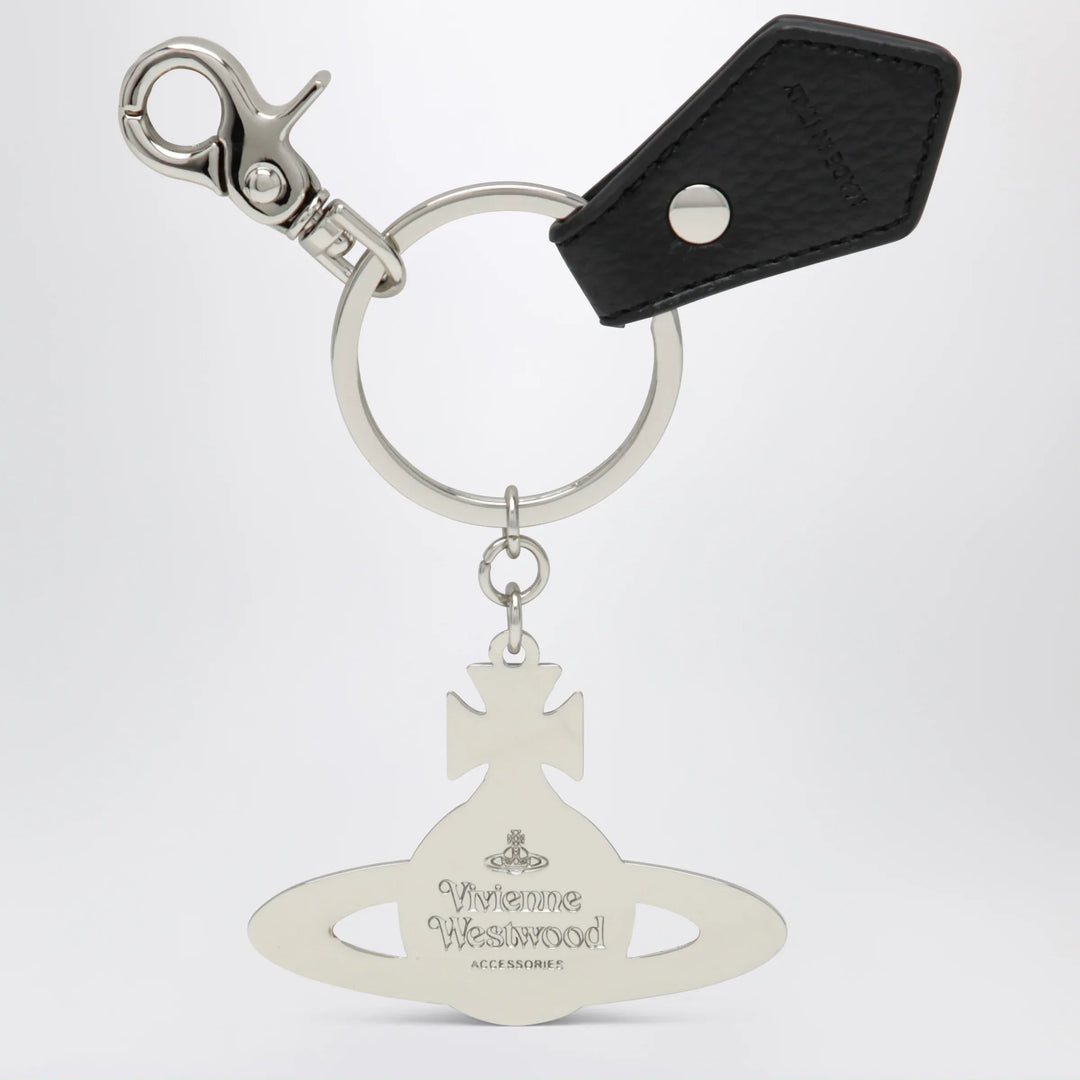 Vivienne Westwood - Hammered Orb keyring in hammered iron, silver Brand Apparel &amp; Accessories > Jewelry U