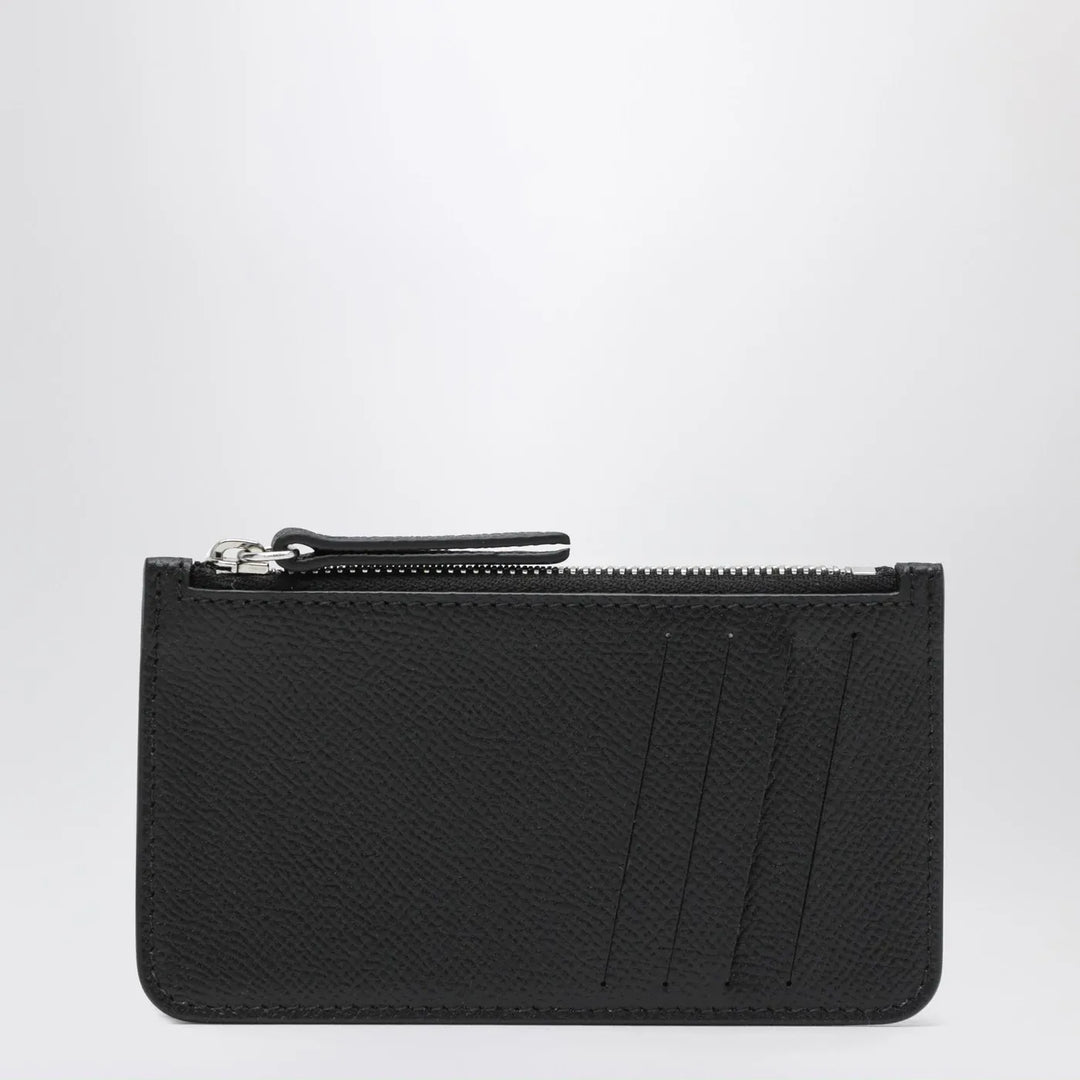 Maison Margiela - Black Four Stitches zippered card holder Brand Apparel &amp; Accessories TU