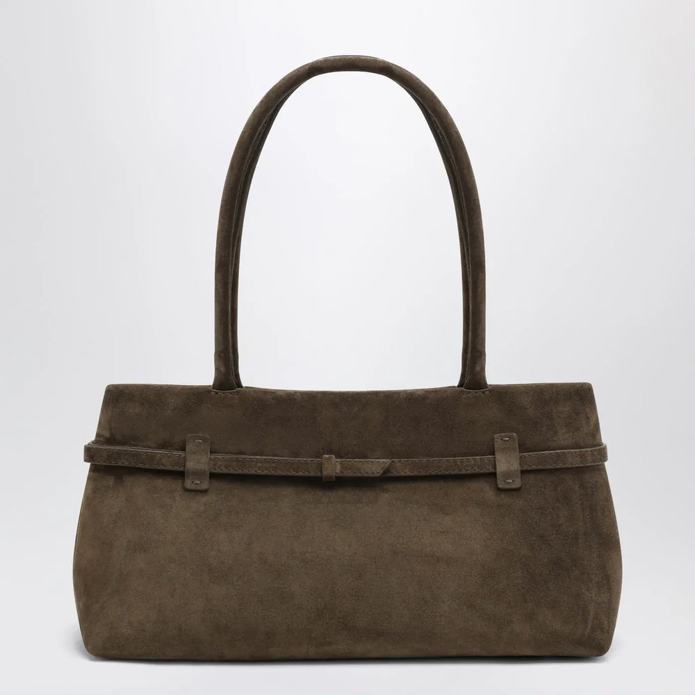 Manu Atelier - Le Cambon East West Tobacco suede bag Brand Apparel & Accessories U