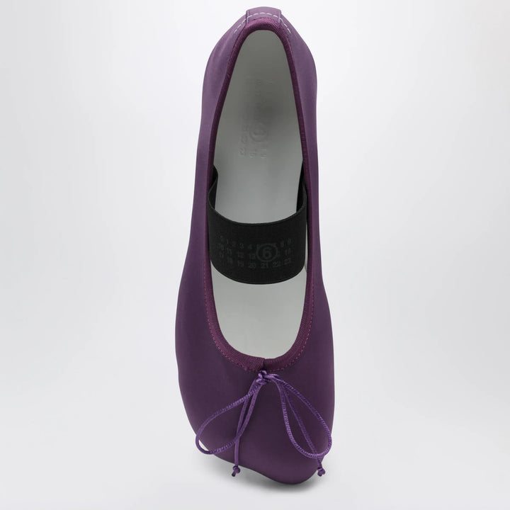 MM6 Maison Margiela - Anatomic Numeric plum-colored ballet flats Brand Apparel &amp; Accessories