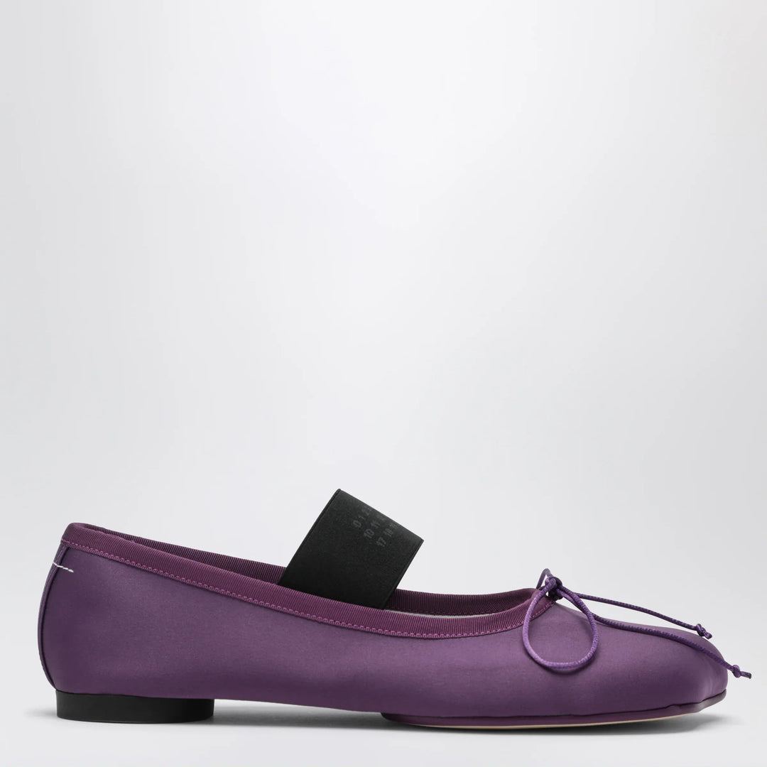 MM6 Maison Margiela - Anatomic Numeric plum-colored ballet flats Brand Apparel &amp; Accessories