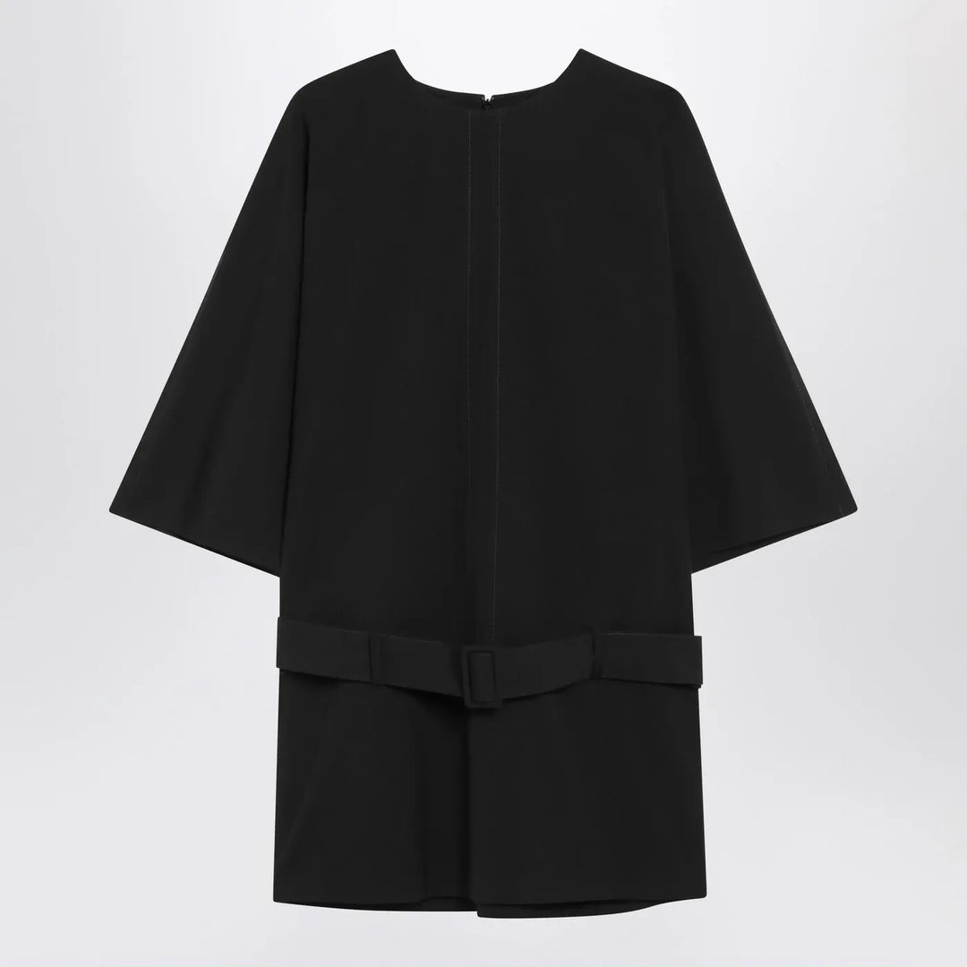 MM6 Maison Margiela - Black wool-blend mini dress Brand Apparel &amp; Accessories 42  IT