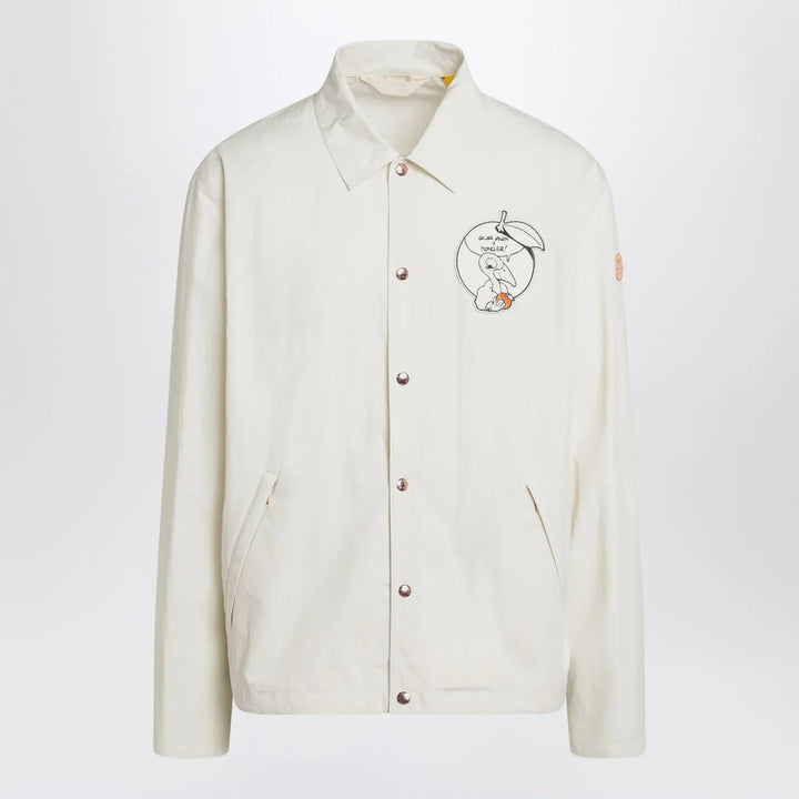 Moncler Genius - White Satsuma shacket in canvas and nylon Brand Apparel &amp; Accessories 3
