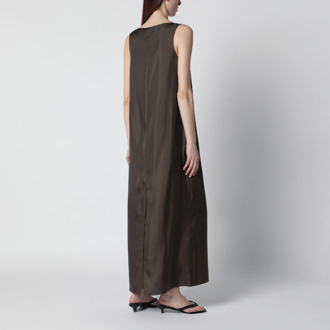 Róhe - Earth-tone silk dress Brand Apparel &amp; Accessories