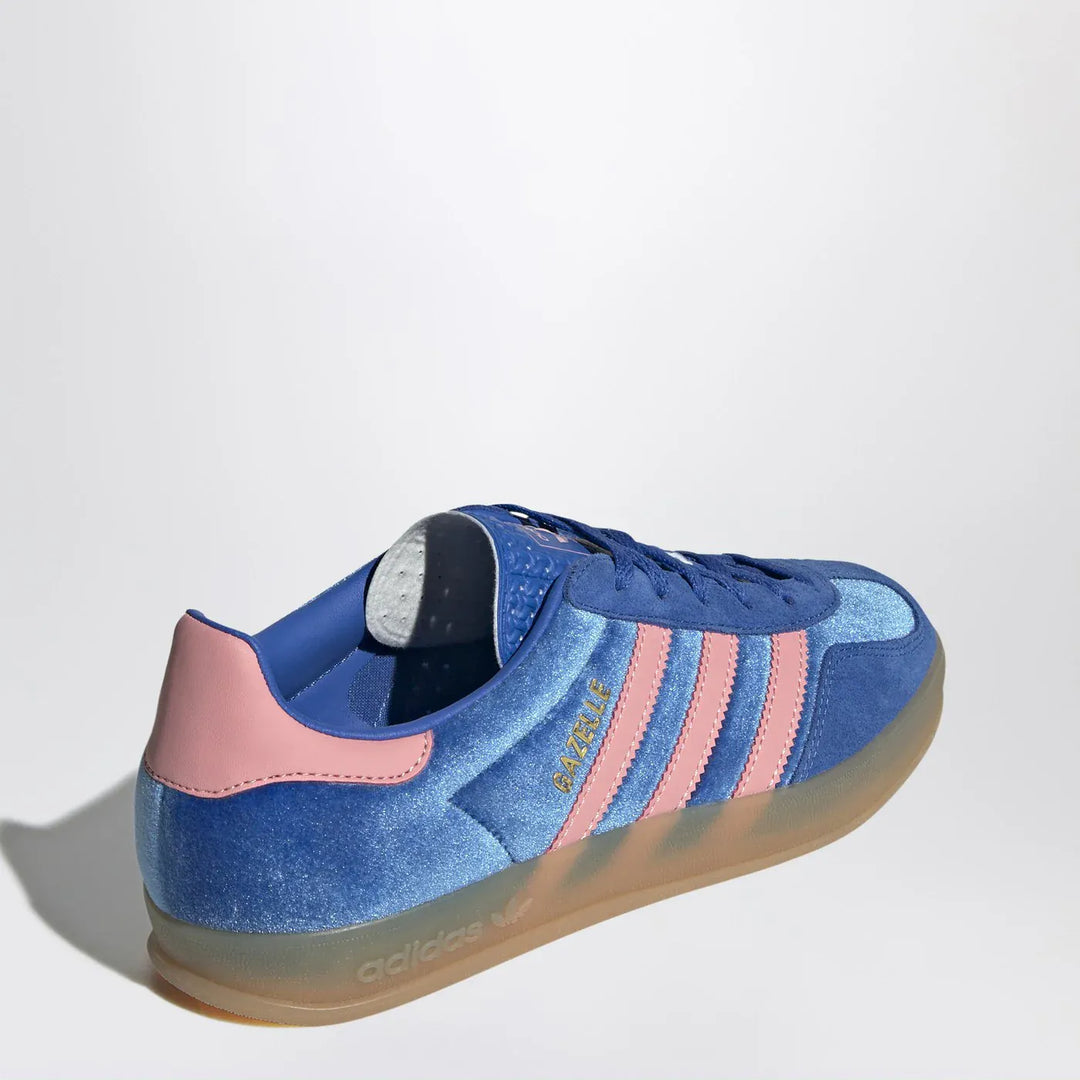 adidas Originals - Sneakers Gazelle Indoor Blue/Semi Pink Spark/Gum Brand Apparel &amp; Accessories > Shoes 5 UK