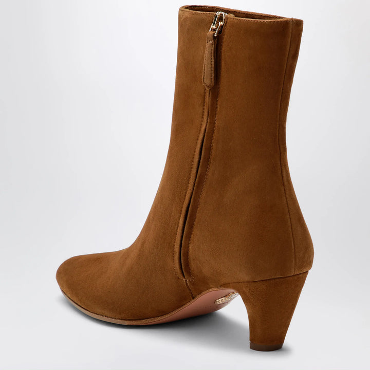 Aquazzura - Chestnut Sloan suede ankle boots Brand Apparel &amp; Accessories > Shoes