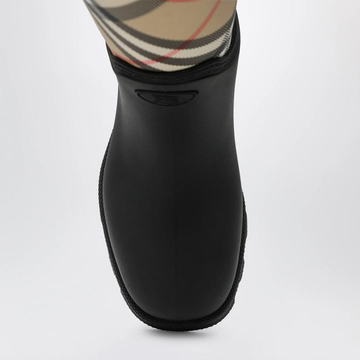 Burberry - Tall black Marsh Stamp rubber boots Brand Apparel &amp; Accessories > Shoes