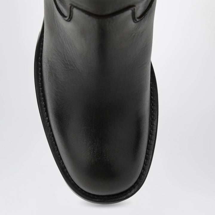 Chloé - Dakota knee-high biker boots in black leather Brand Apparel &amp; Accessories > Shoes