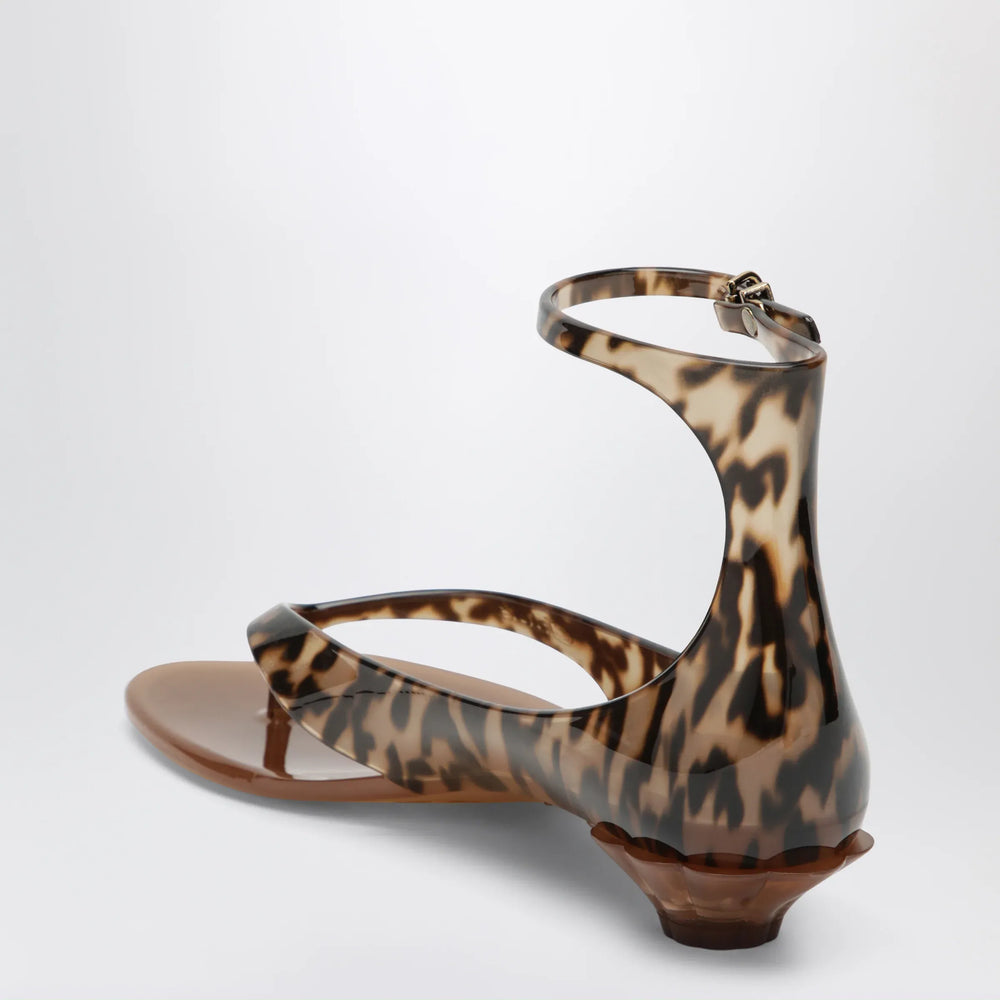 Chloé - Jelly sandals in TPU with leopard print Brand Apparel & Accessories > Shoes