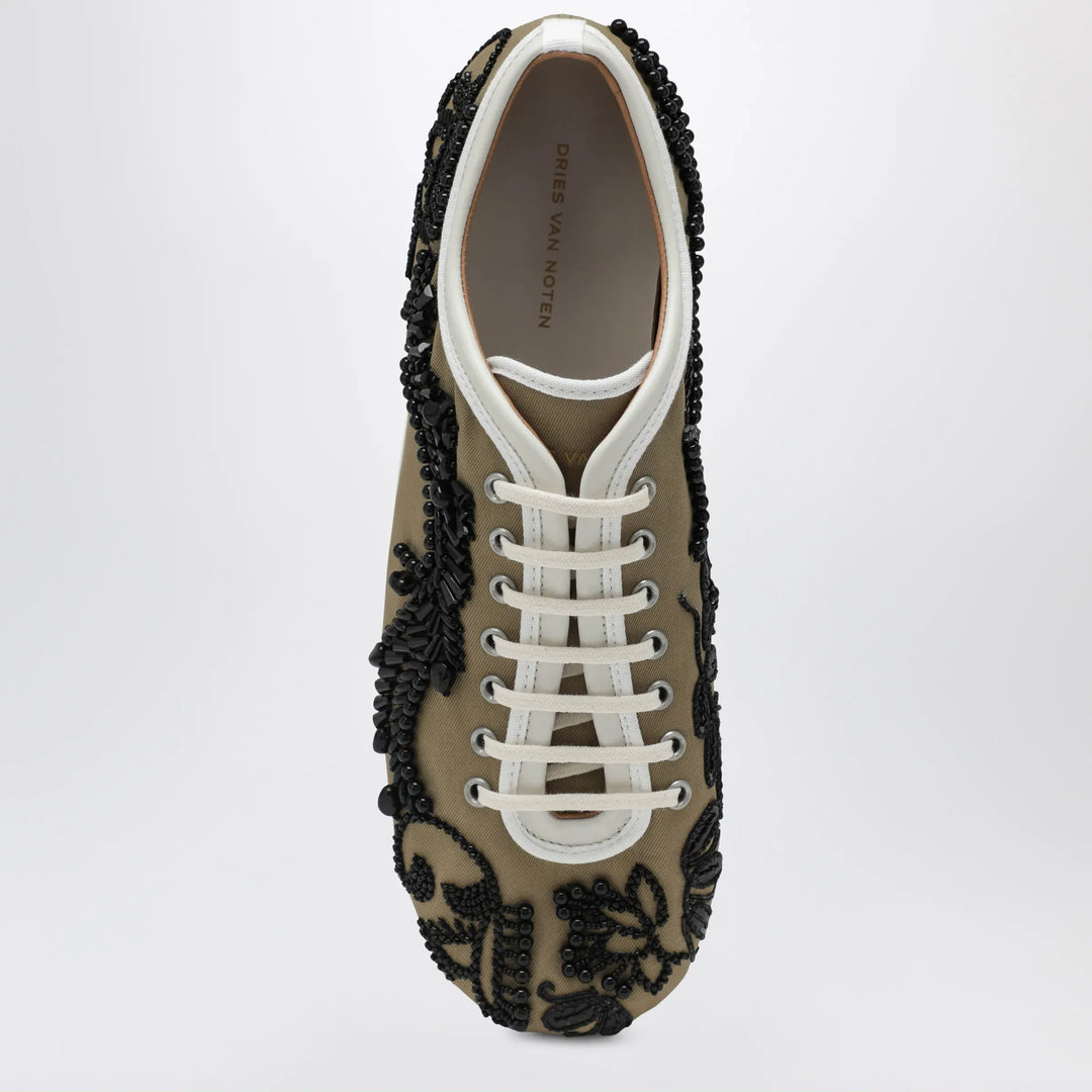 Dries Van Noten - Ballerina sneakers with embroidery Brand Apparel &amp; Accessories > Shoes